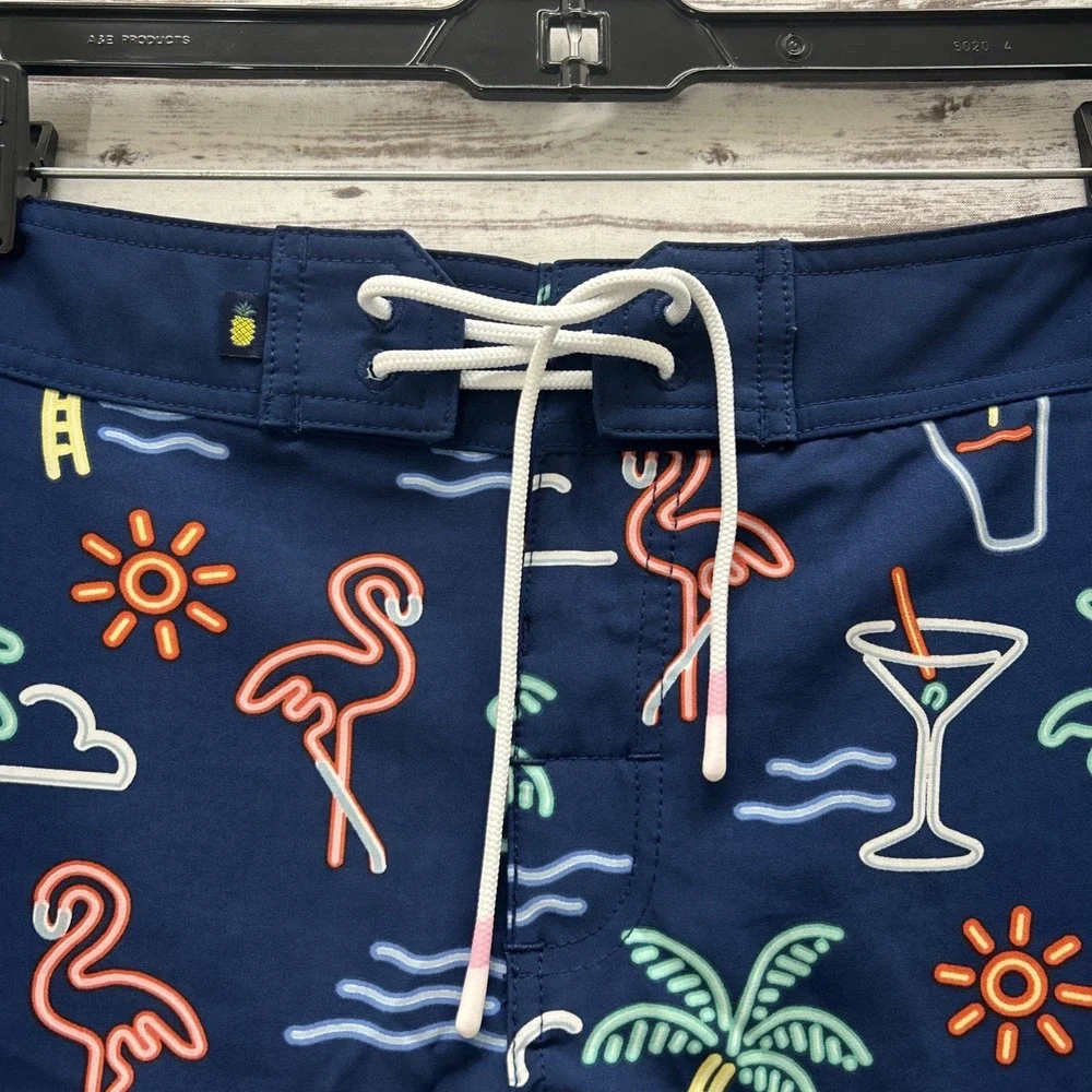 Chubbies Mens Multicolor Board Shorts Swim Trunks 6.5